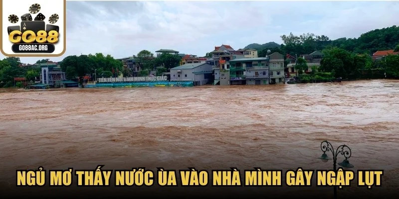 Ngủ mơ thấy nước ùa vào nhà mình gây ngập lụt và xáo trộn sinh hoạt